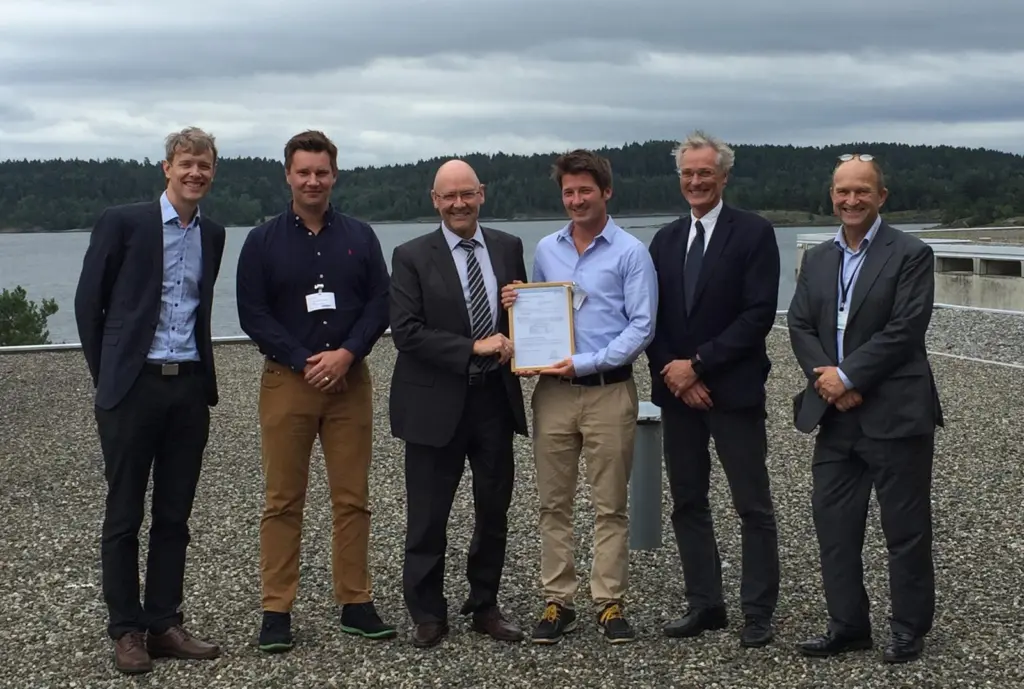 Left to right: Pål Spilleth (DNV GL), Marius Øverland (Vard), Johan P. Tutturen (DNV GL), Andreas Buskop (Vard), Roald Vårheim and Magnus Lindgren (both DNV GL)
