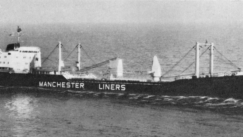‘Manchester Port’, the first British ship to be designed for unmanned engine room operation, befitting of the engineers’ professional status