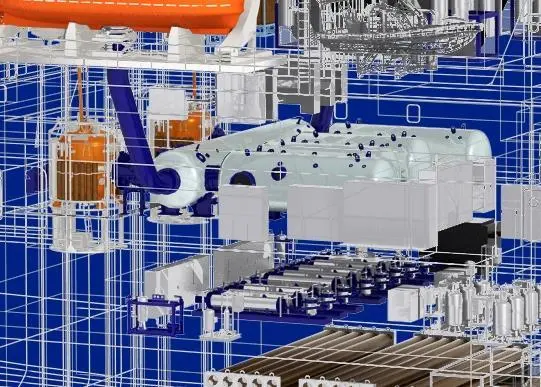 Wireframe detail 3D