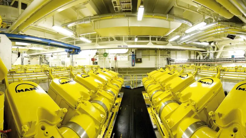 Common-rail MAN V48/60CR Tier-II compliant engines similar to those ordered by Costa Asia and P&O Cruises Australia