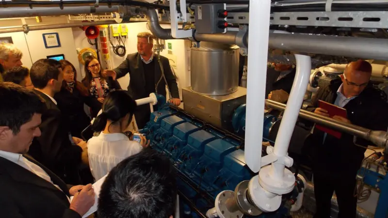 A technical visit to the LNG-fuelled ferry 'Ostfriesland' was a highlight of the conference programme