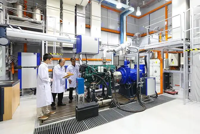 The new lab at NTU Singapore features the region's first dual-fuel research engine
