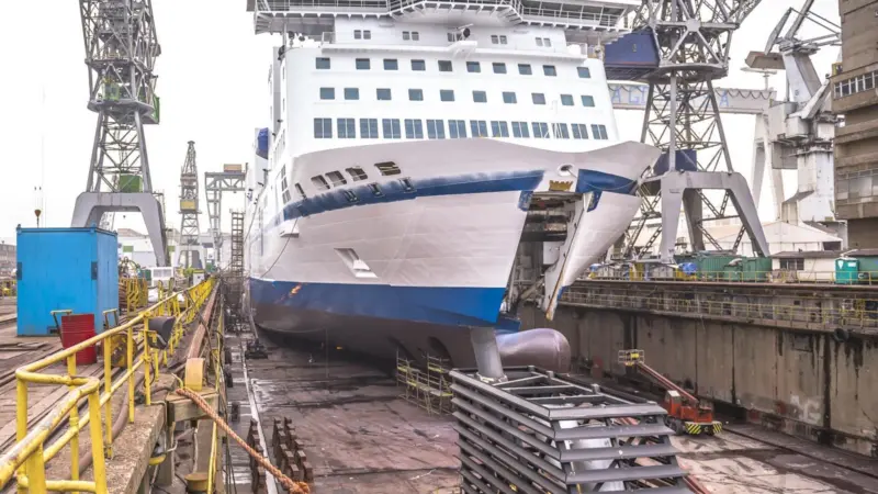 Installation of scrubbers onboard TT-Line RoPAX vessel Peter Pan