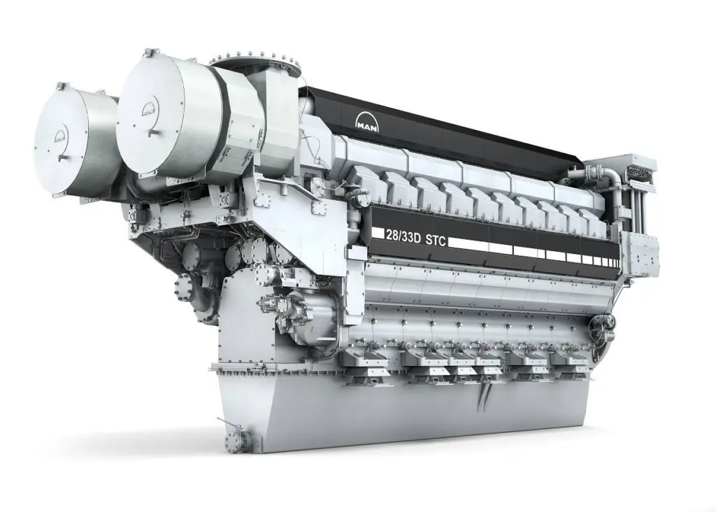 This is the first time that the USCG has ordered MAN 28/33D STC engines