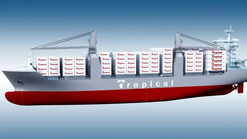 The first two container vessels in the series are under construction at Guangzhou Wenchong Shipyard in China