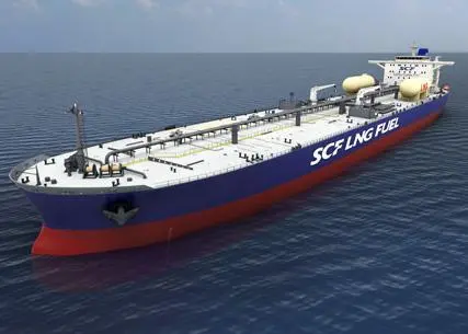 Sovcomflot has placed the world's first order for gas-fuelled aframax tankers, with four vessels to be built by Hyundai Samho Heavy Industries