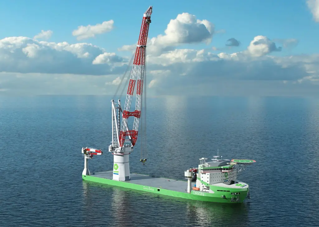 Substantial lifting capabilities will enable the dual-fuelled windfarm installation vessel Orion to work across offshore sectors