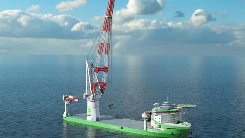 Substantial lifting capabilities will enable the dual-fuelled windfarm installation vessel Orion to work across offshore sectors
