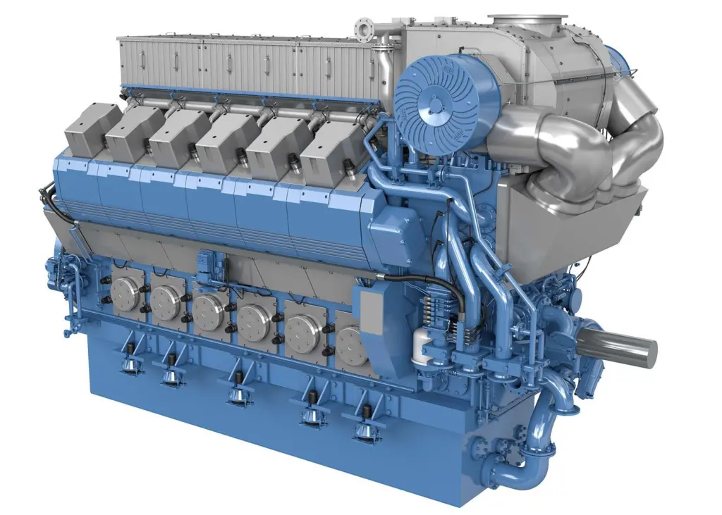 The 12-cylinde B33:45 V engine is the first V arrangement set to extend the power range of the medium-speed family
