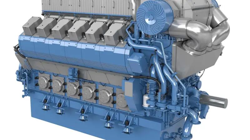 The 12-cylinde B33:45 V engine is the first V arrangement set to extend the power range of the medium-speed family