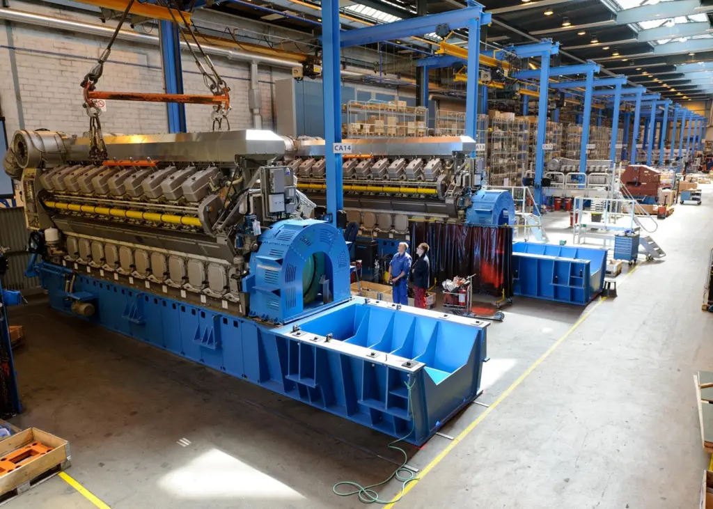 The introduction of 'flow line' production processes is expected to double production capacity at Bergen Engines by 2020