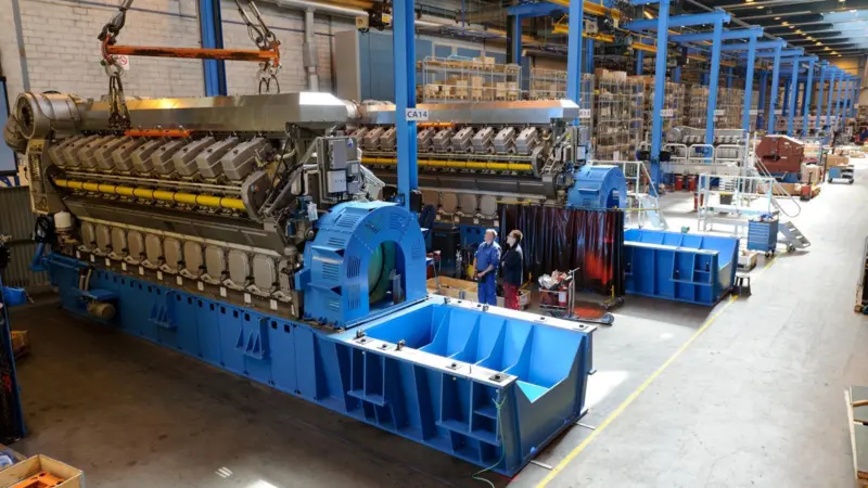 The introduction of 'flow line' production processes is expected to double production capacity at Bergen Engines by 2020