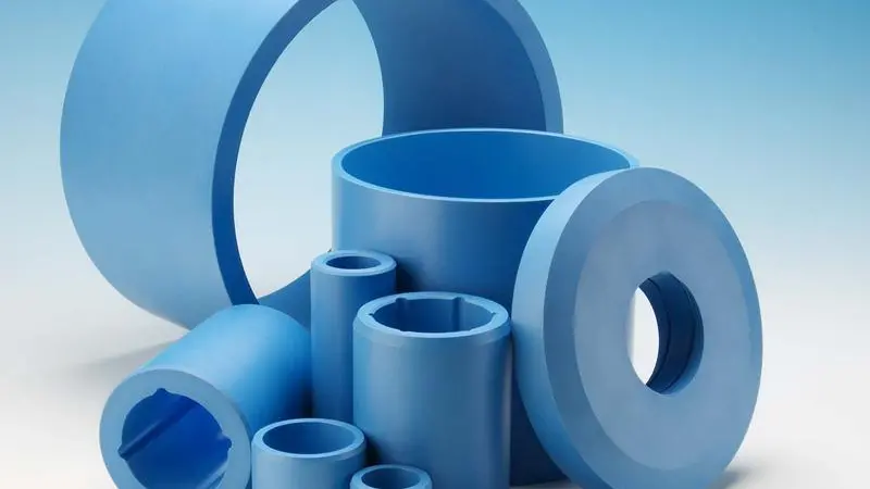 The ThorPlas-Blue range of polymer bearings  is capable of operating in temperatures down to -50°C in dry conditions and -10°C in water Photo: Thordon Bearings