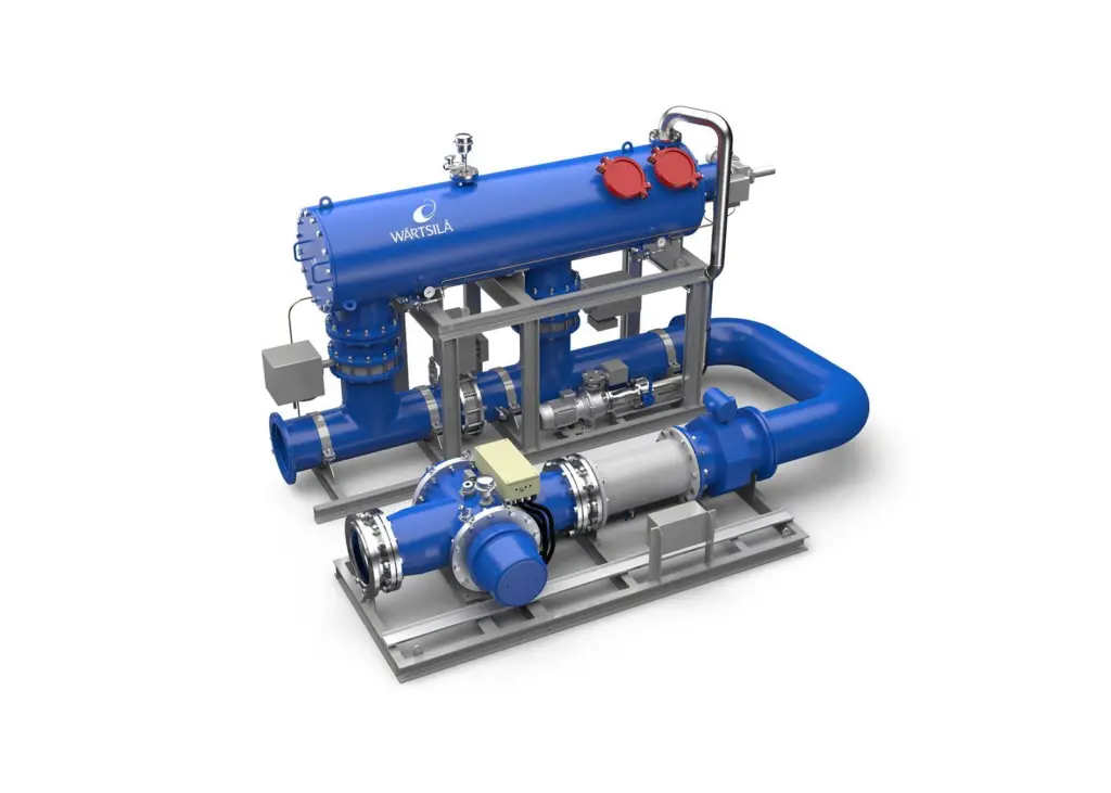 The Aquarius BWMS adopts a common approach to filtration, using automatic back washing screen type filters