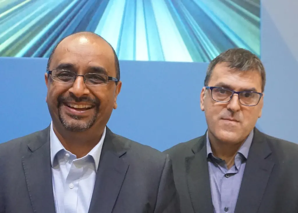 Maruizio Pilu, vice president of digital innovation, Lloyds Register (right) and Baz Khuti, founder and CEO, QiO spoke to The Motorship about CyberPerform
