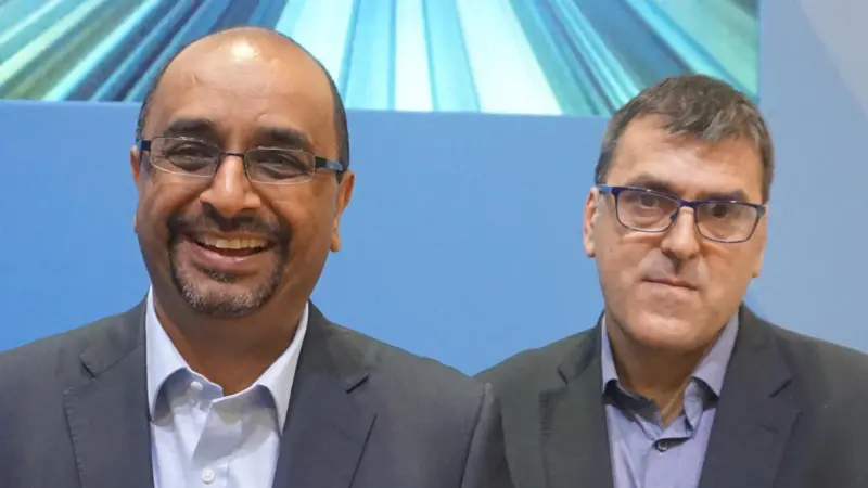 Maruizio Pilu, vice president of digital innovation, Lloyds Register (right) and Baz Khuti, founder and CEO, QiO spoke to The Motorship about CyberPerform