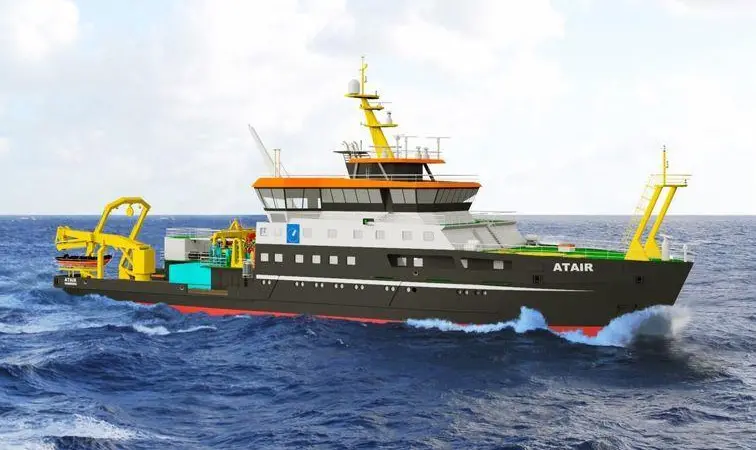 'Atair II' will be the first newbuild to use Kongsberg’s Integrated Research Vessel Concept