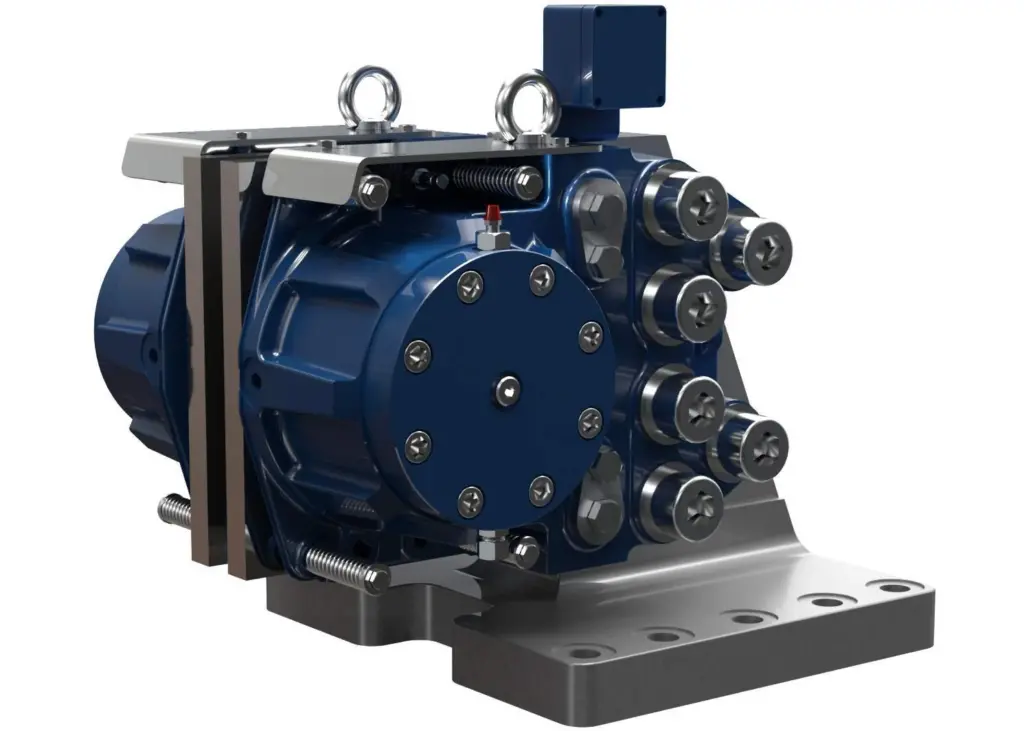 A modular design allows for Dellner's most powerful braking capacity by combining two SKD 140 brake assemblies
