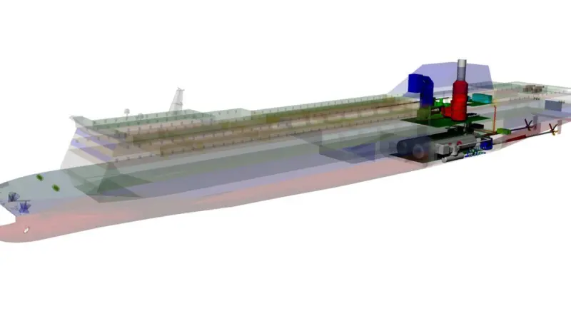 The ship is designed to ensure both economic benefits and environmental performances