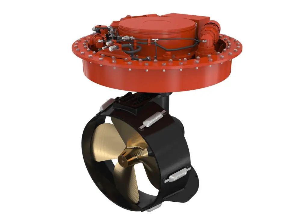 A Visedo-built permanent magnet drive and several design innovations have slashed height in Veth Propulsion's new thruster range