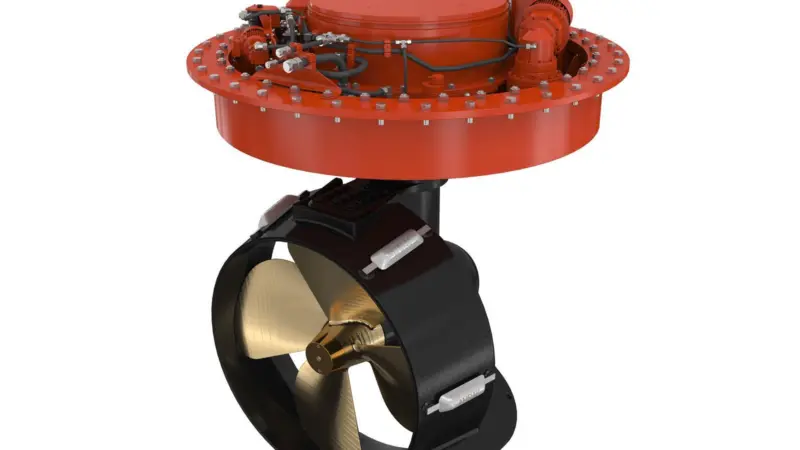 A Visedo-built permanent magnet drive and several design innovations have slashed height in Veth Propulsion's new thruster range