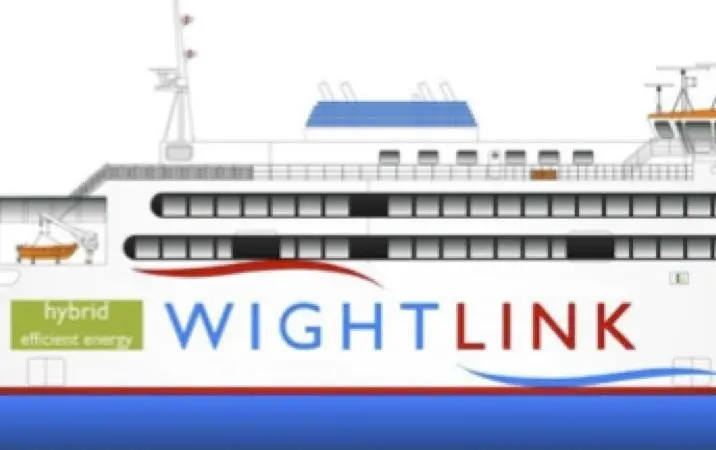 Wightlink diesel electric hybrid ferry