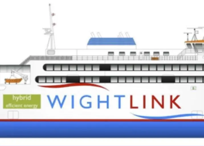 Wightlink diesel electric hybrid ferry