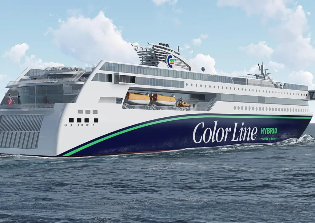 Four Bergen 33:45 engines will power the diesel-electric Color Hybrid ferry, the biggest hybrid ferry to be built so far
