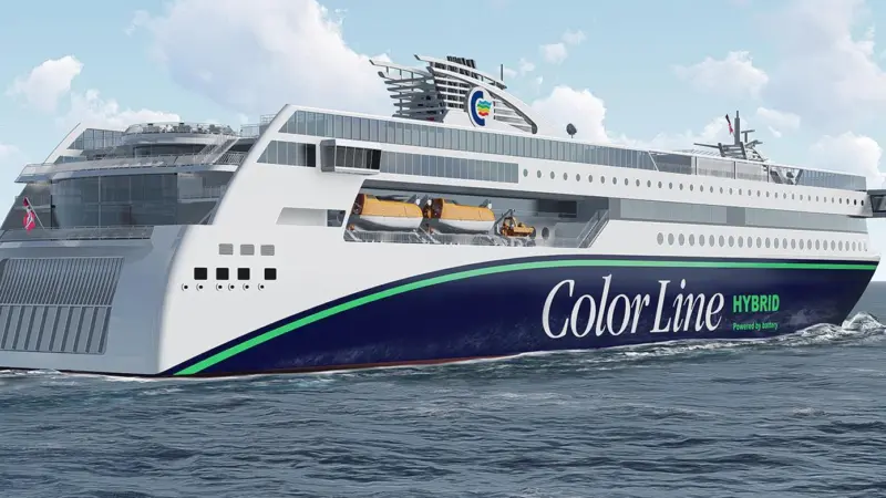 Four Bergen 33:45 engines will power the diesel-electric Color Hybrid ferry, the biggest hybrid ferry to be built so far