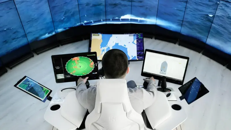 The tug was controlled from a remote operation centre built by Rolls-Royce in Svitzer's headquarters in Copenhagen