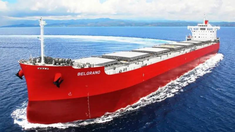 A feasibility study is underway involving several large bulk carriers including the 'Belgrano'