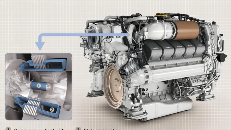 The 'media gap motor' enables electrically boosted charging without interfering with turbocharger aerodynamics