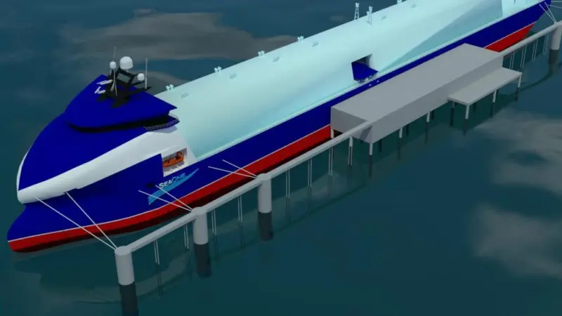 Artist’s impression of the 2 Bcf capacity CGL carrier designed by Sembcorp Marine