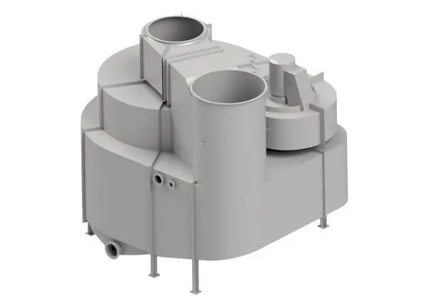 The CleanSOx Compact can handle all exhaust streams through one reduced footprint system