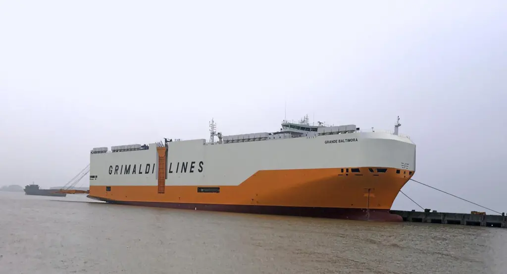 Grimaldi’s 'Grande Baltimora' provides flexible transportation capacity within the former Panamax beam