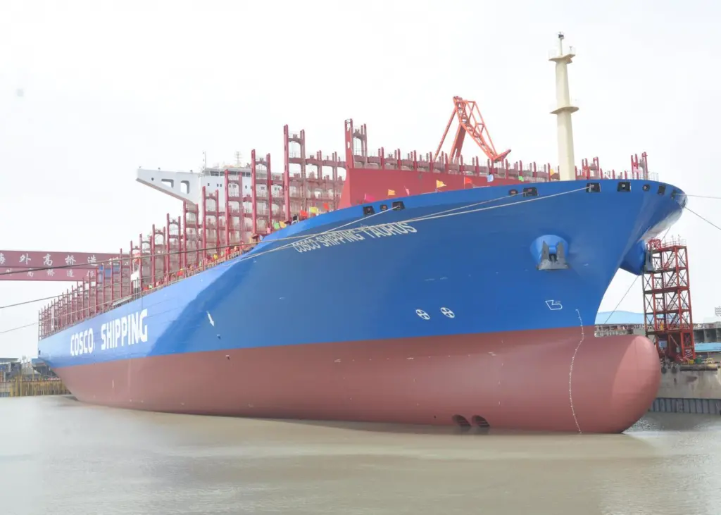 The 20,000 teu 'Cosco Taurus' and six sister vessels will use lubricants and related services provided by Shell Marine