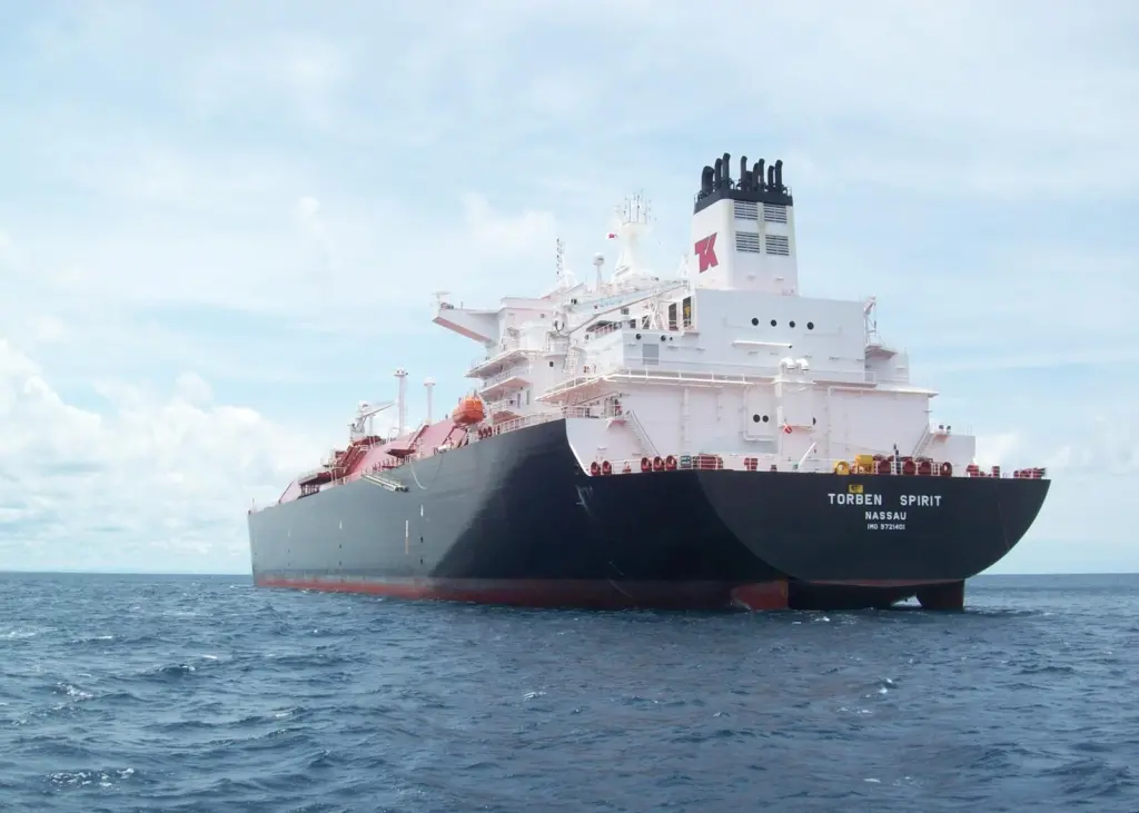 'Torben Spirit' is one of four Teekay gas carriers to feature two ME-GI dual-fuel engines, running mainly on LNG