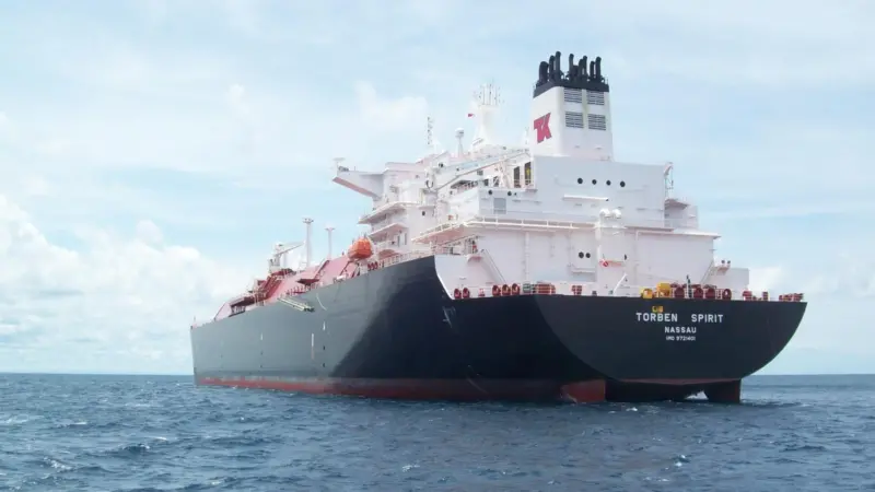 'Torben Spirit' is one of four Teekay gas carriers to feature two ME-GI dual-fuel engines, running mainly on LNG