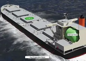 A joint project to design a coal carrier is one of several LNG-fuelled ship projects being carried out by MOL