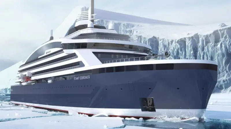 The icebreaking ship will feature LNG-electric propulsion suppoorted by 'high capacity' batteries