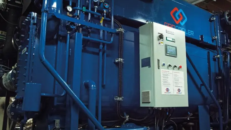 The Gadcooler prototype onboard ro-pax 'Finlandia' uses chemical cooling to convert waste heat into cold air