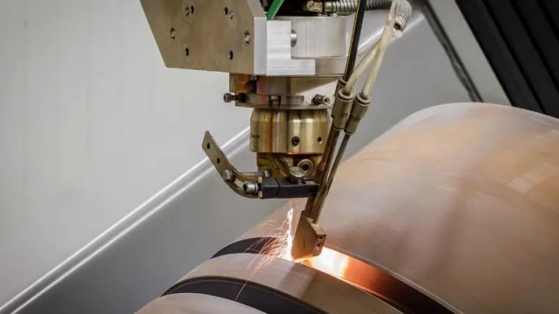 Robotised laser cladding can nearly double the lifetime of a two-stroke piston head, claims QuantiServ