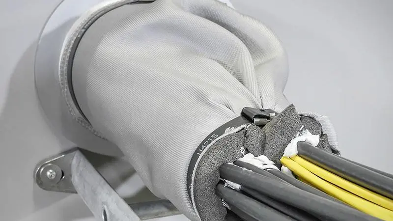 The GK Multi-cable fire collar is a new transit designed for marine applications