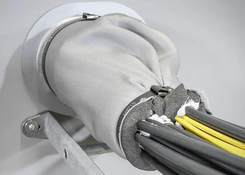 The GK Multi-cable fire collar is a new transit designed for marine applications