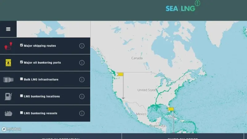 The new bunker tool provides easy access to the latest developments in the global LNG bunkering infrastructure