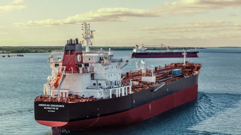 'American Endurance' led Kinder Morgan’s series of Philadelphia-built 50,000dwt product carriers (credit: Philly Shipyard)