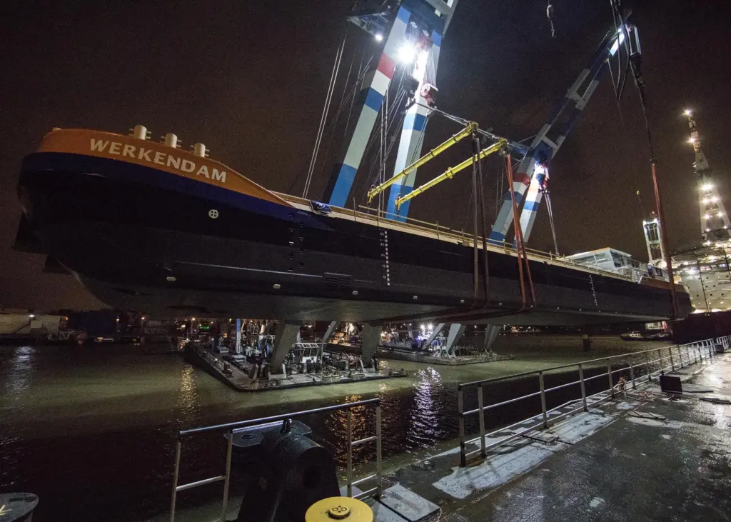 The 'Werkendam' is Van Oord's first LNG crane vessel