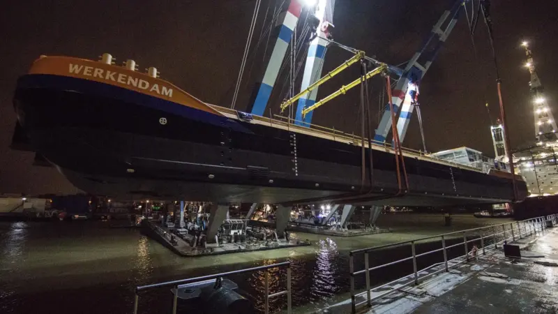 The 'Werkendam' is Van Oord's first LNG crane vessel