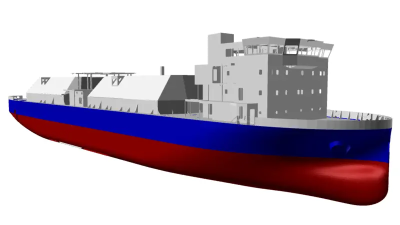 Savings on treatment plant and tank coatings have inspired a ballast-free LNG bunker vessel from HMD