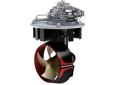 The Rexpeller can be freely rotated 360 degrees horizontally to generate thrust in any direction